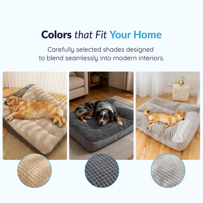 Large Dog Pillow Bed – Washable Dog Cushion, 3 Sizes (32–47 in) – MrFluffyFriend